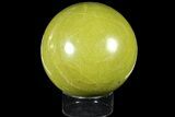 Polished Green Opal Sphere - Madagascar #121953-1